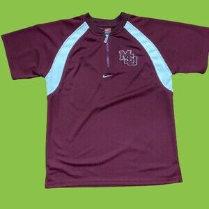 Nike Mississippi State Vintage Mini Swoosh Athletic 1/4 Zip Top Kids XL